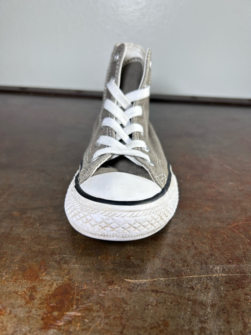 Converse Chuck Taylor All Star High Top Sneakers - Gray Youth Size 13 - Picture 7 of 16